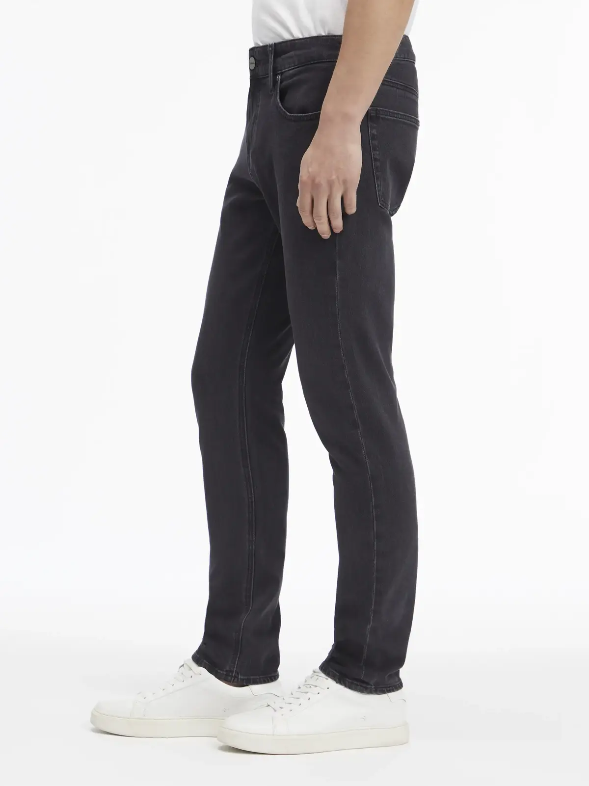 Calvin Klein SLIM FIT WASHED BLAC, 1BY Siyah Erkek Jean Pantolon