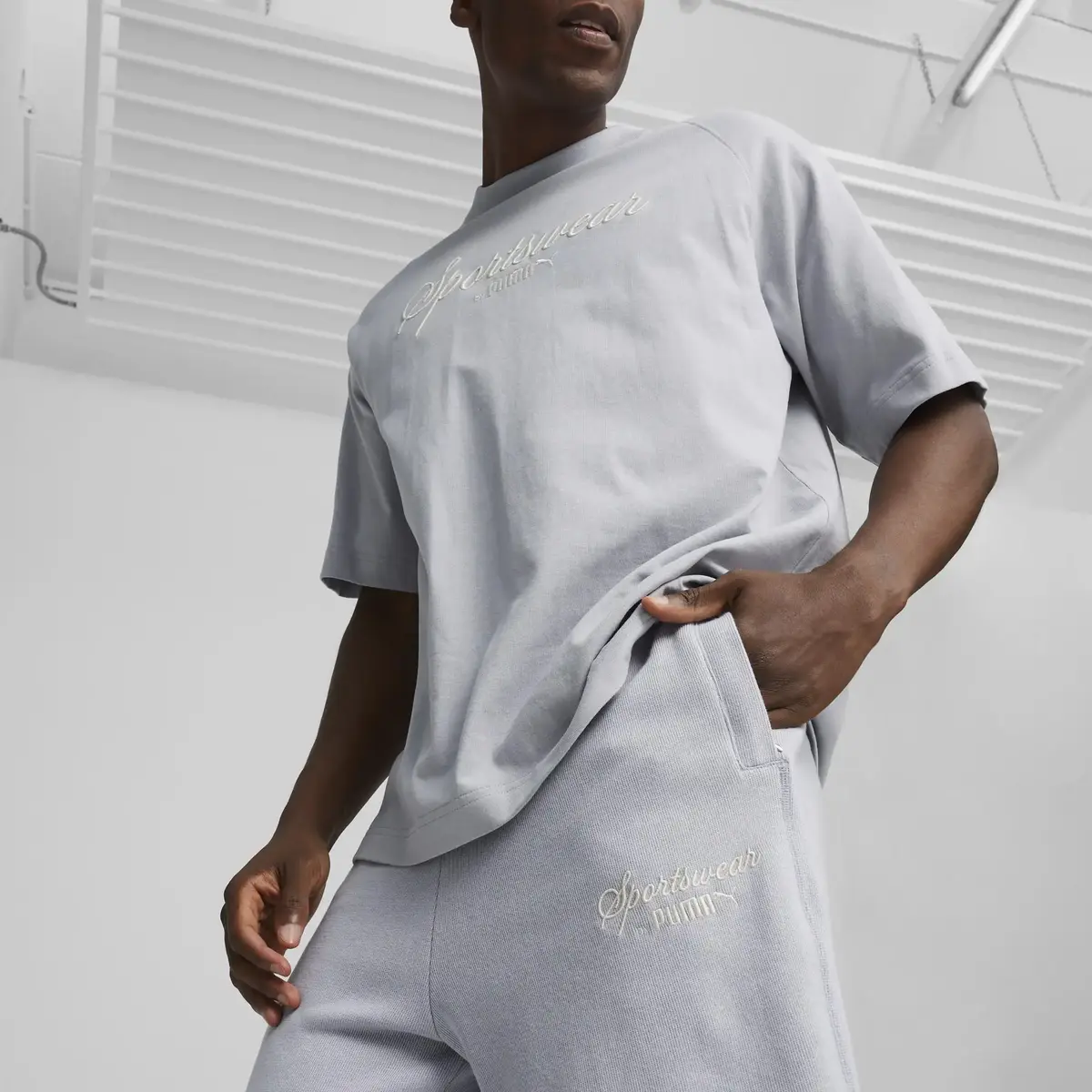PUMA CLASSICS+ Sweatpants Gri Erkek Eşofman Altı