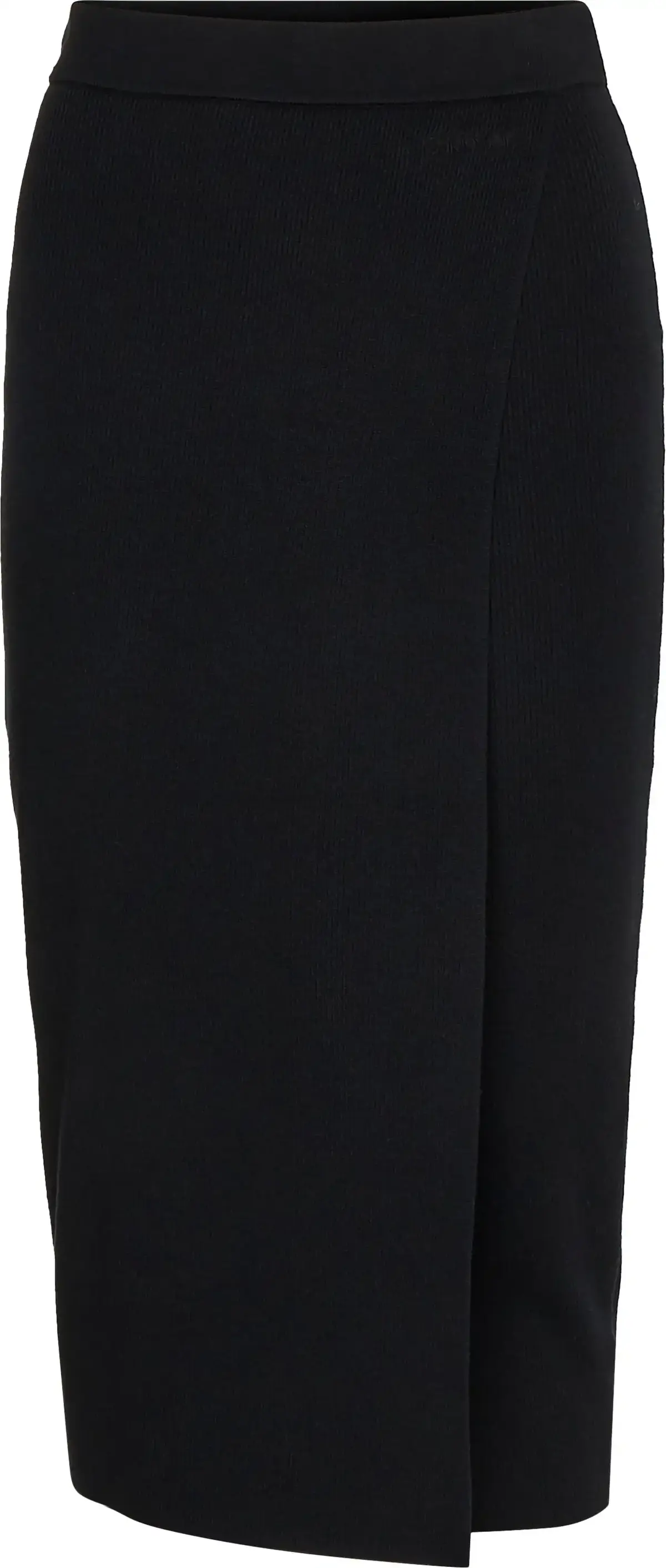 Calvin Klein RIB FITTED SKIRT Kadın Siyah Etek