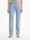 Calvin Klein HIGH RISE STRAIGHT Kadın Mavi Kot Pantolon