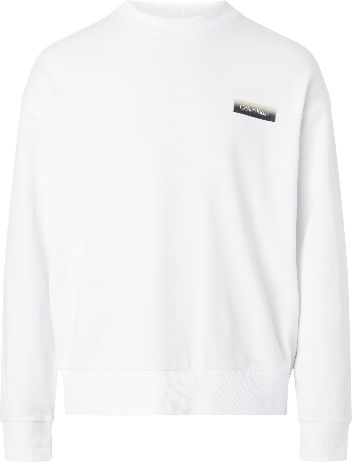 Calvin Klein OMBRE PRINT SWEATSHI Erkek Beyaz Sweatshirt