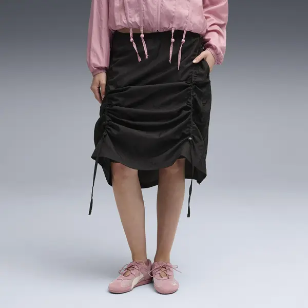 Puma DARE TO Midi Skirt Siyah Kadın Etek