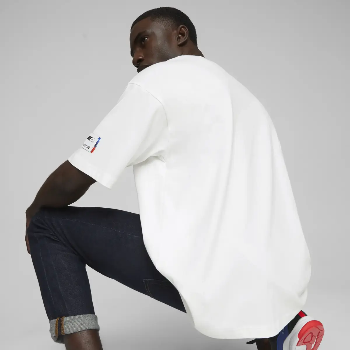 Puma BMW MMS Statement Logo Tee Beyaz Erkek T-Shirt