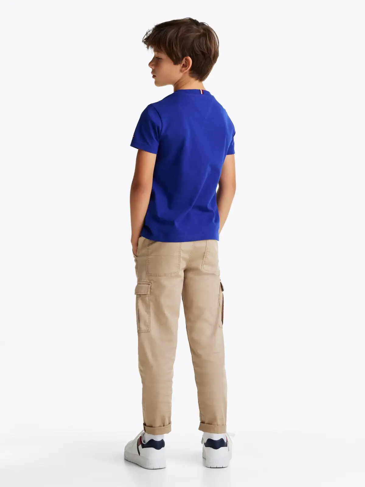 Tommy Hilfiger WAVING FLAG REG TEE, D03 Lacivert Erkek Çocuk T-Shirt & Polo