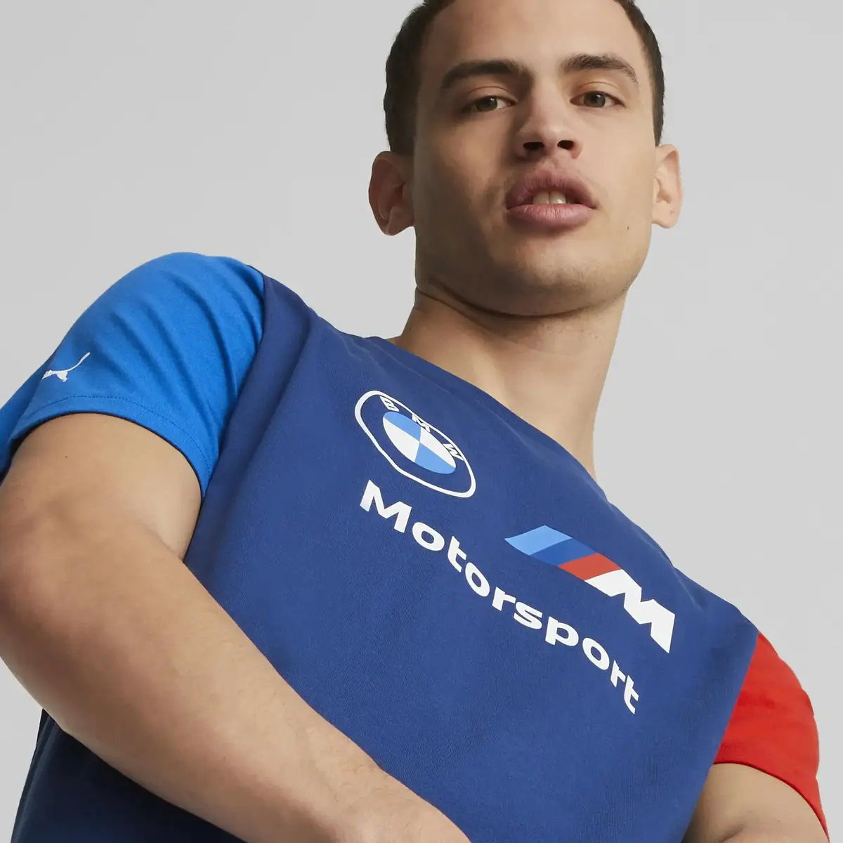 Puma BMW MMS ESS Logo Tee Mavi Erkek/Unisex T-Shirt