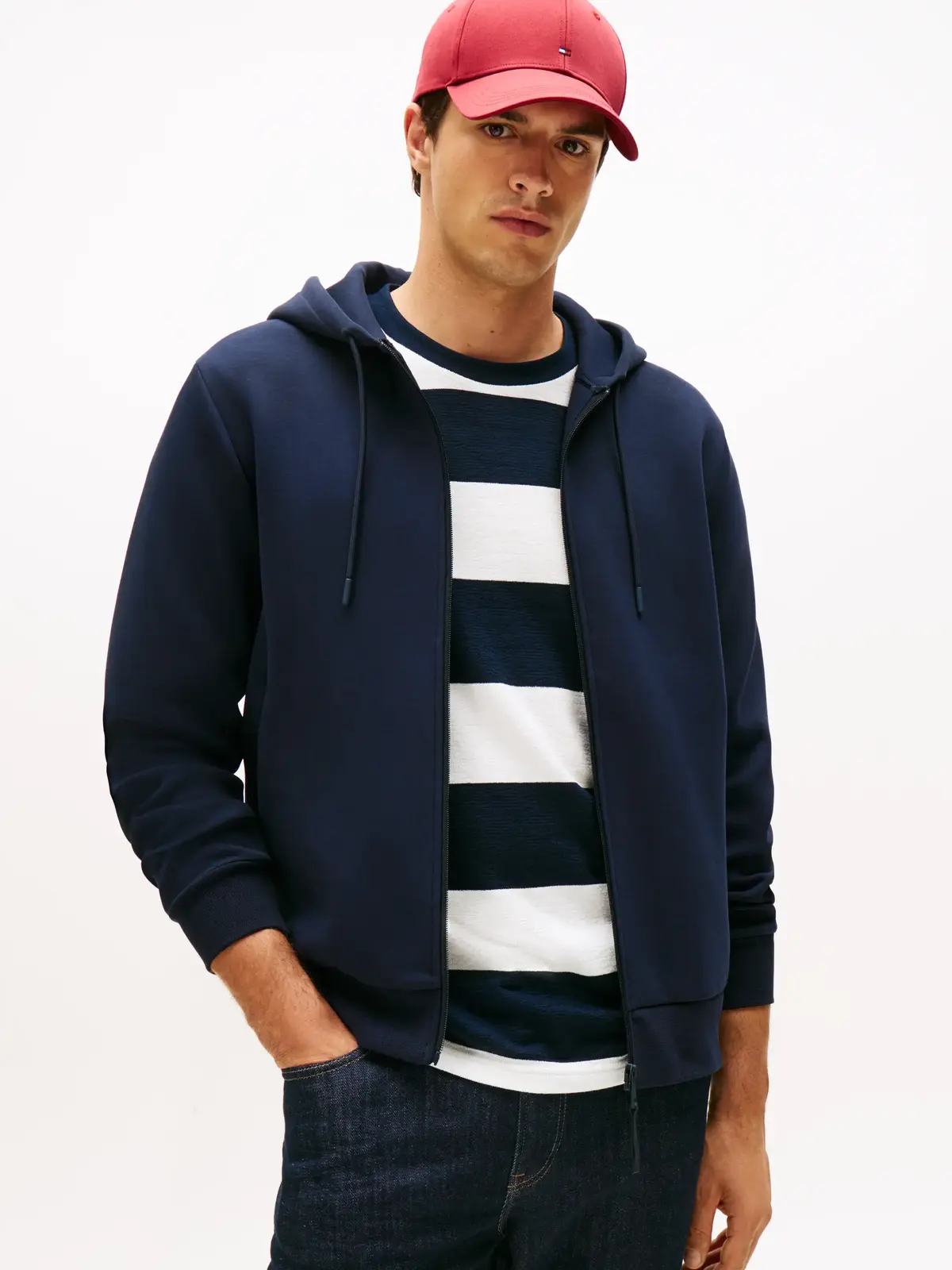 Tommy Hilfiger PERFORMANCE ZIP THRU, DW5 Siyah Erkek Sweatshirt