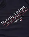 Tommy Hilfiger HILFIGER CENTER STAC, DW5 Siyah Erkek T-Shirt & Polo