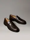 Calvin Klein ESS RUBBER BAND LOAFERS Kahverengi Erkek Loafer Ayakkabı