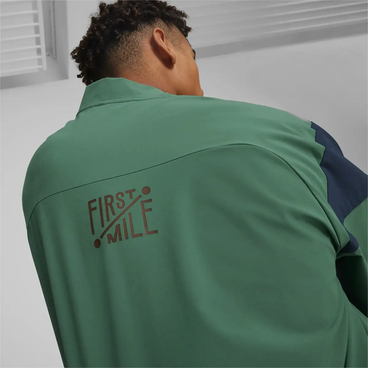 Puma M First Mile Woven Jacket Yeşil Erkek Sweatshirt