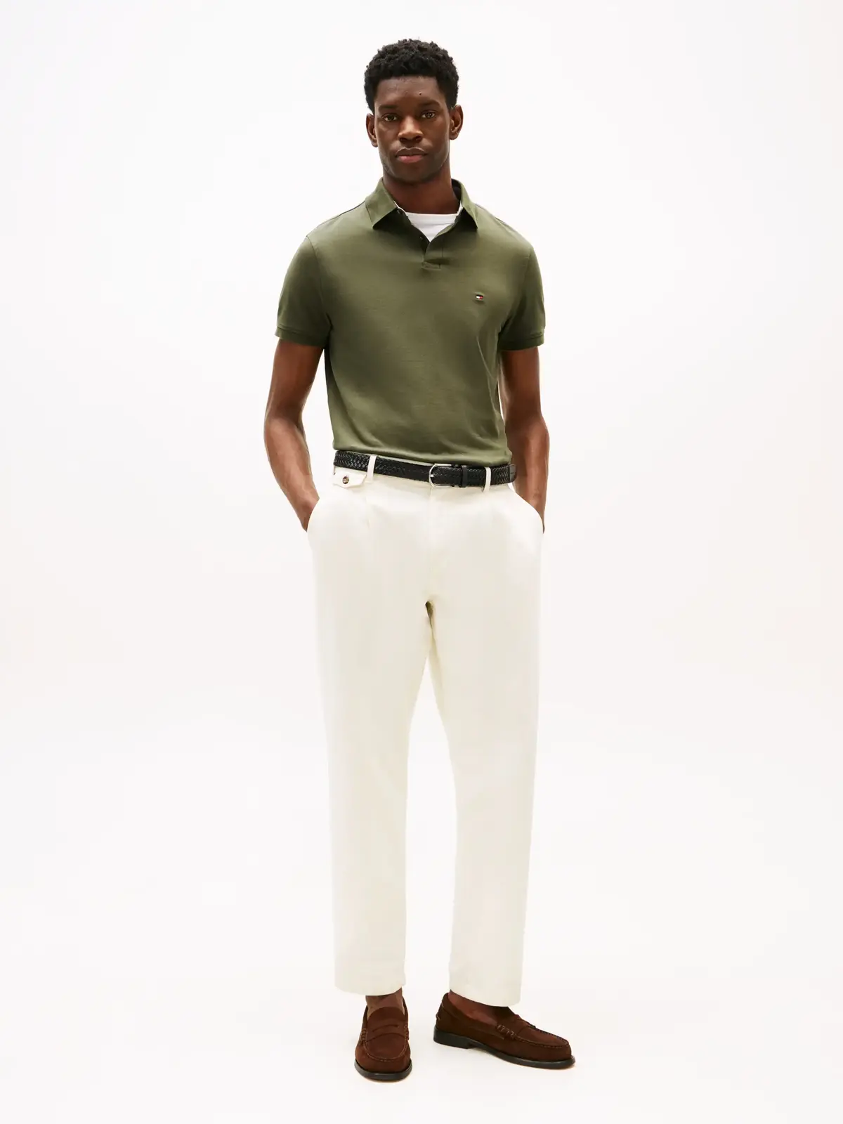 Tommy Hilfiger 1985 REGULAR POLO, RBN Yeşil Erkek T-Shirt & Polo