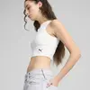 Puma WARDROBE ESS Ribbed Crop Top Beyaz Kadın Crop