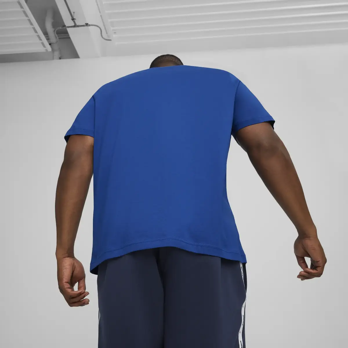 Puma ESS Logo Tee Mavi Erkek T-Shirt