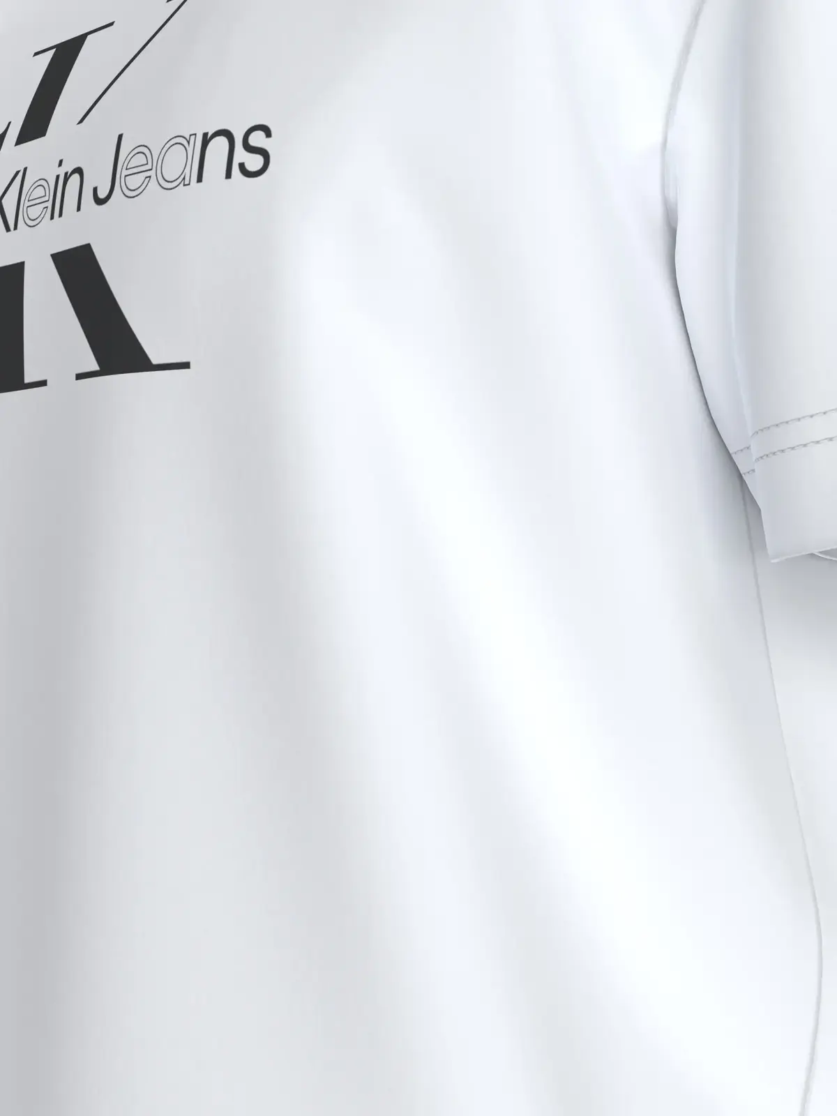 Calvin Klein Beyaz Erkek T-Shirt & Polo
