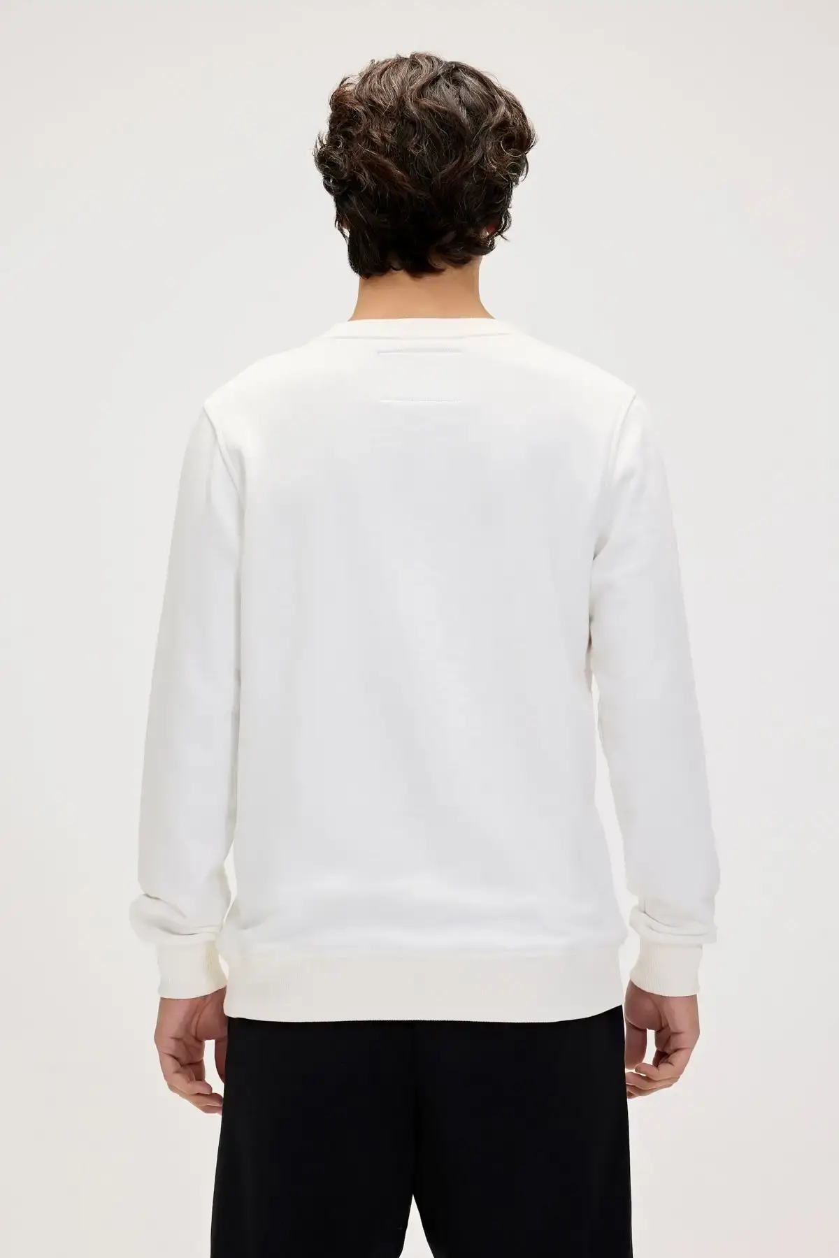 BAD BEAR RUNWAY CREWNECK Erkek Beyaz Sweatshirt