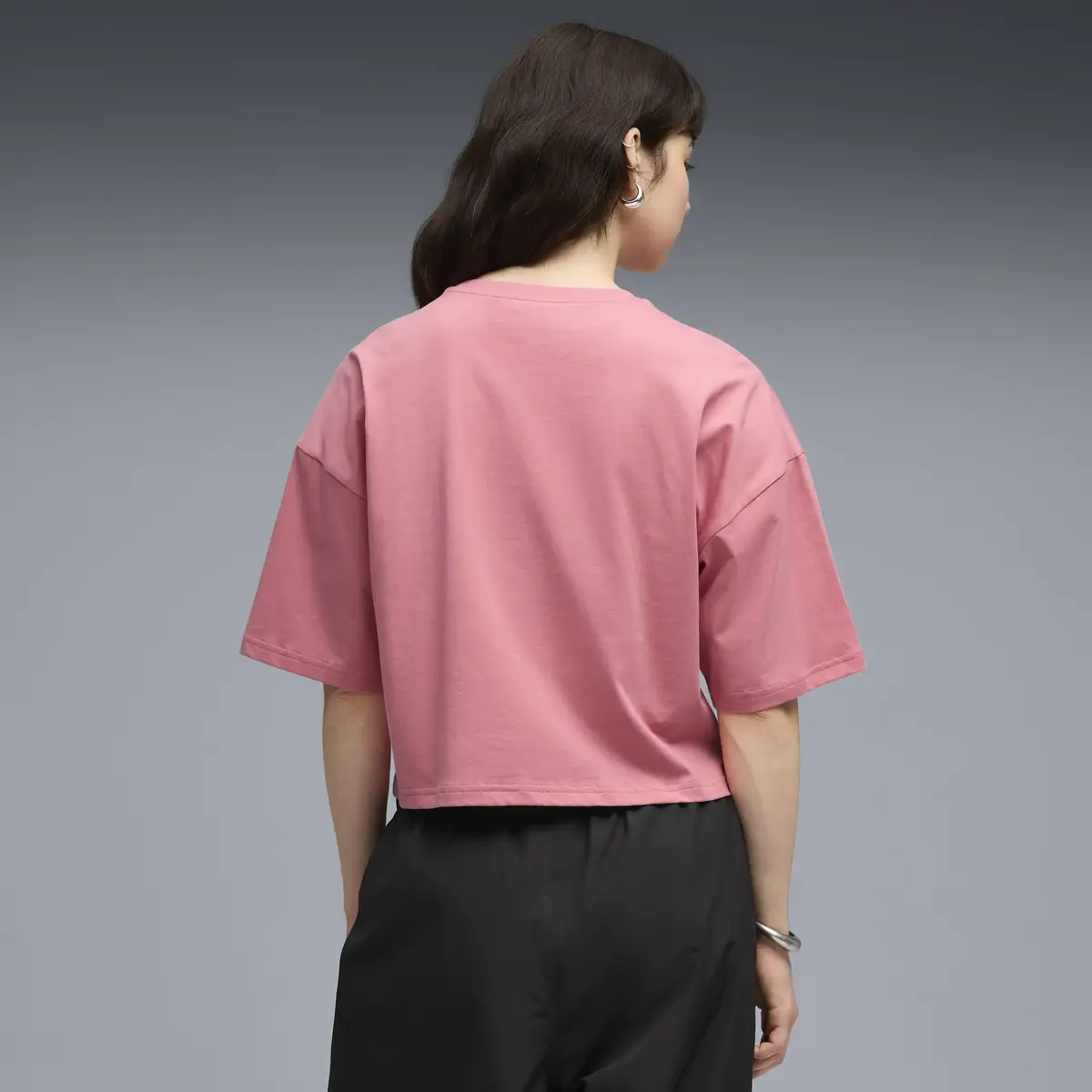 Puma WARDROBE ESS Oversized Tee Pembe Kadın T-Shirt