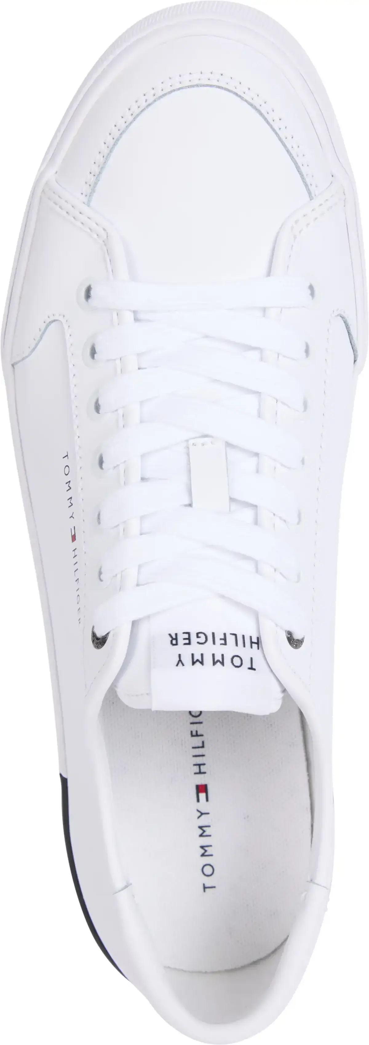 Tommy Hilfiger CORE CORPORATE VULC, YBS Beyaz Erkek Spor Ayakkabı & Sneaker
