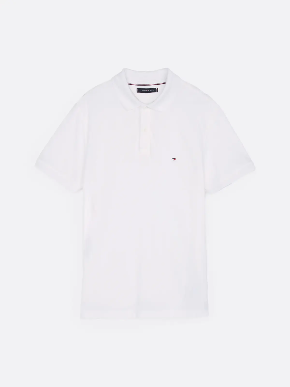 Tommy Hilfiger PERFORMANCE PIQUE RE, YBR Beyaz Erkek T-Shirt & Polo