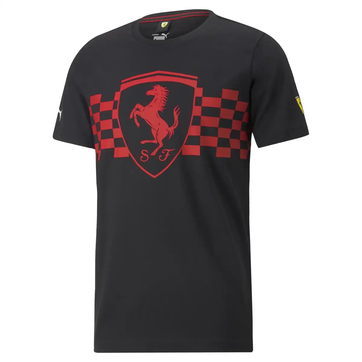 Puma Ferrari Race Ton Shield Tee Siyah Erkek T-Shirt