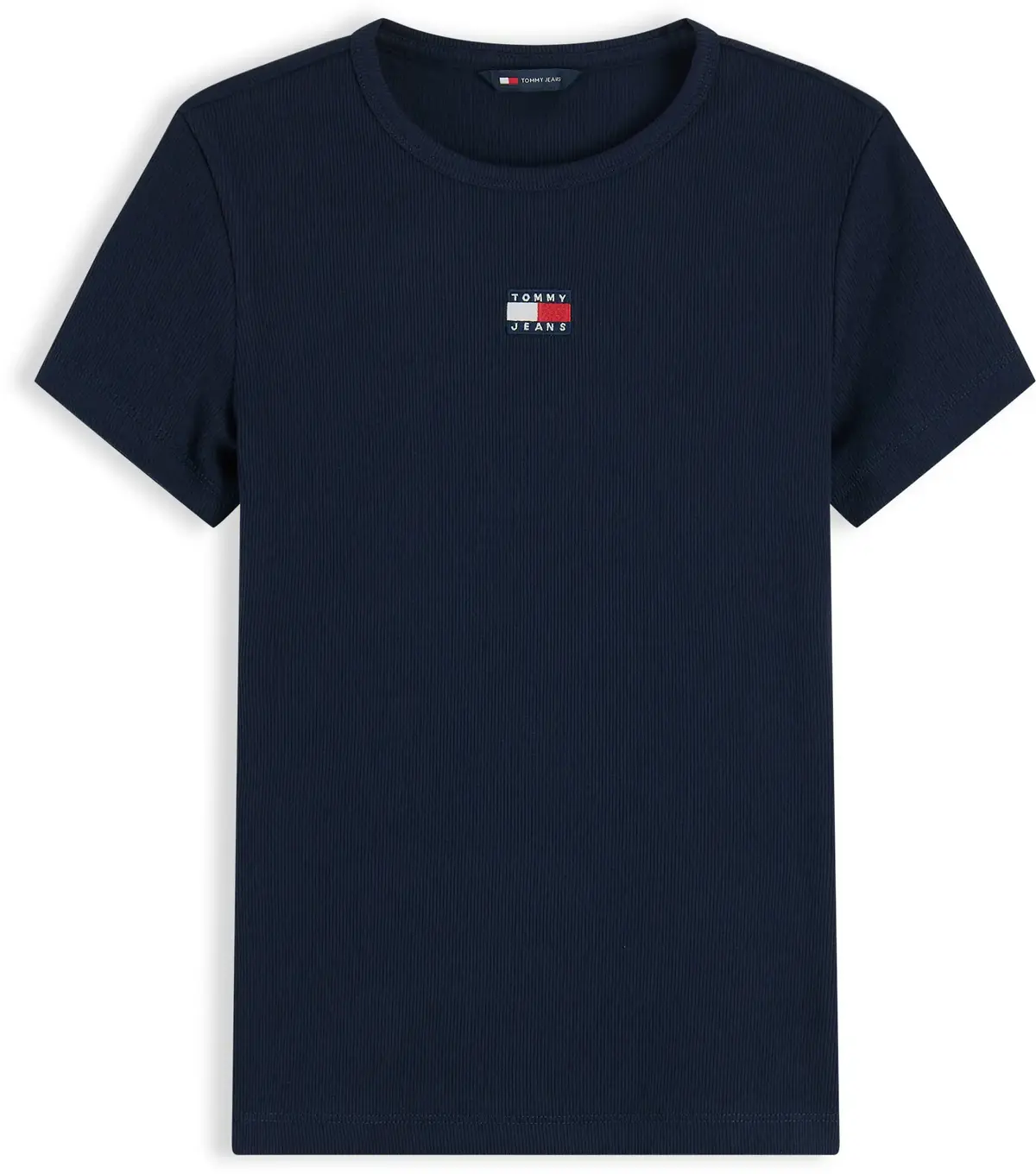 Tommy Hilfiger TJW SLIM BADGE RIB T, C1G Lacivert Kadın T-Shirt & Polo