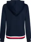 Tommy Hilfiger HERITAGE ZIP-THROUGH Kadın Siyah Hoodie