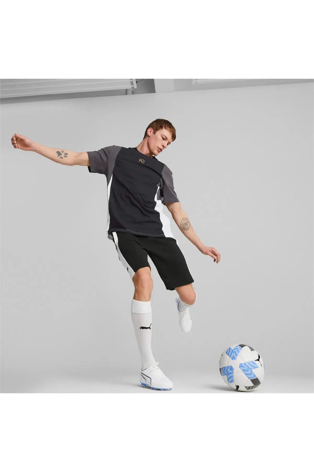 Puma King Top Sweat Shorts Siyah Erkek Şort