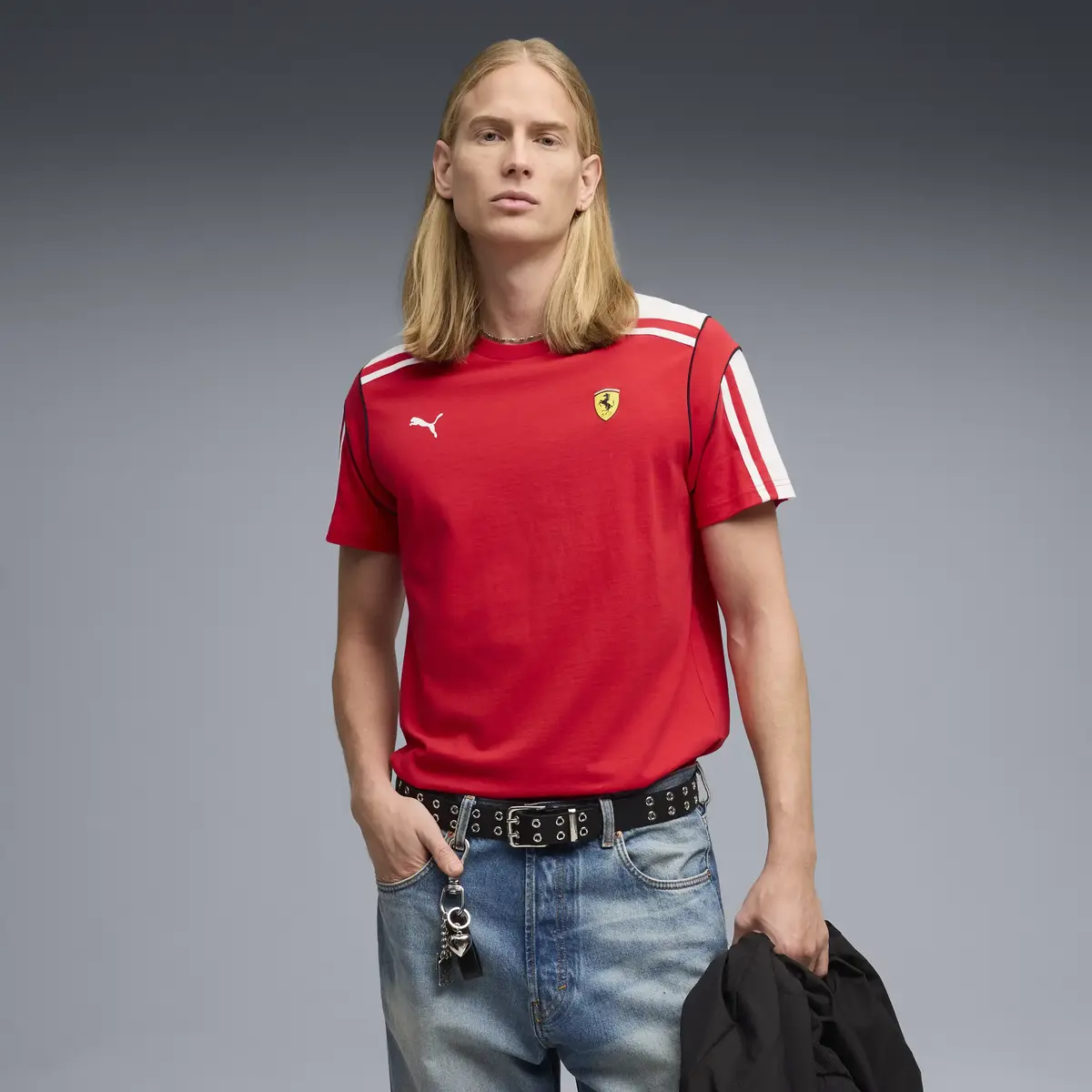 Puma Ferrari MT7 Tee Kırmızı Erkek T-Shirt & Polo