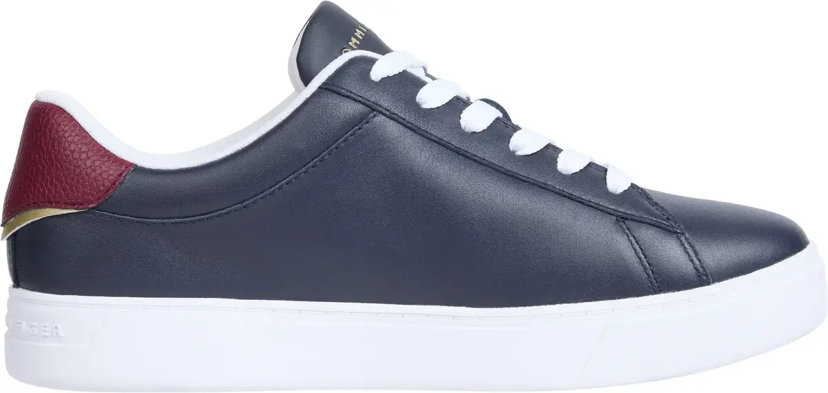 Tommy Hilfiger ESSENTIAL COURT SNEA, DW6 Siyah Kadın Spor Ayakkabı & Sneaker