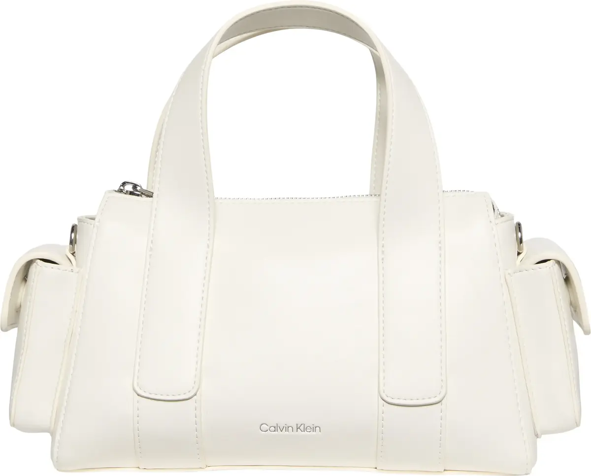 Calvin Klein WEBBING STRAP POCKET BAG Kadın Beyaz El Çanta