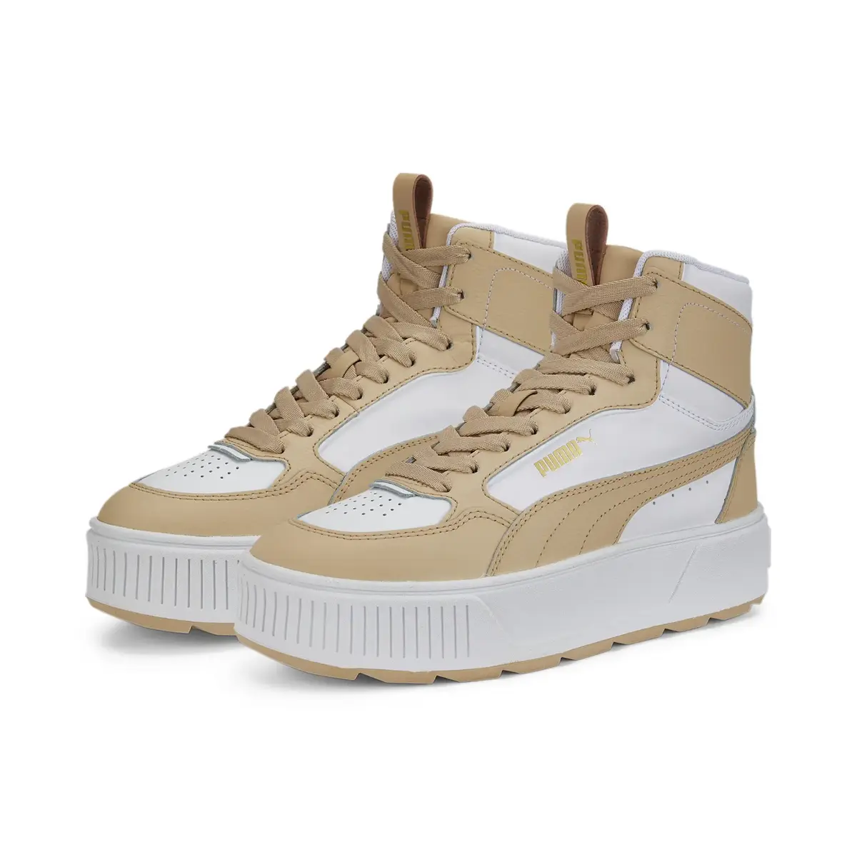 Puma Karmen Rebelle Mid Bej Kadın Bilekli Günlük Spor Ayakkabı