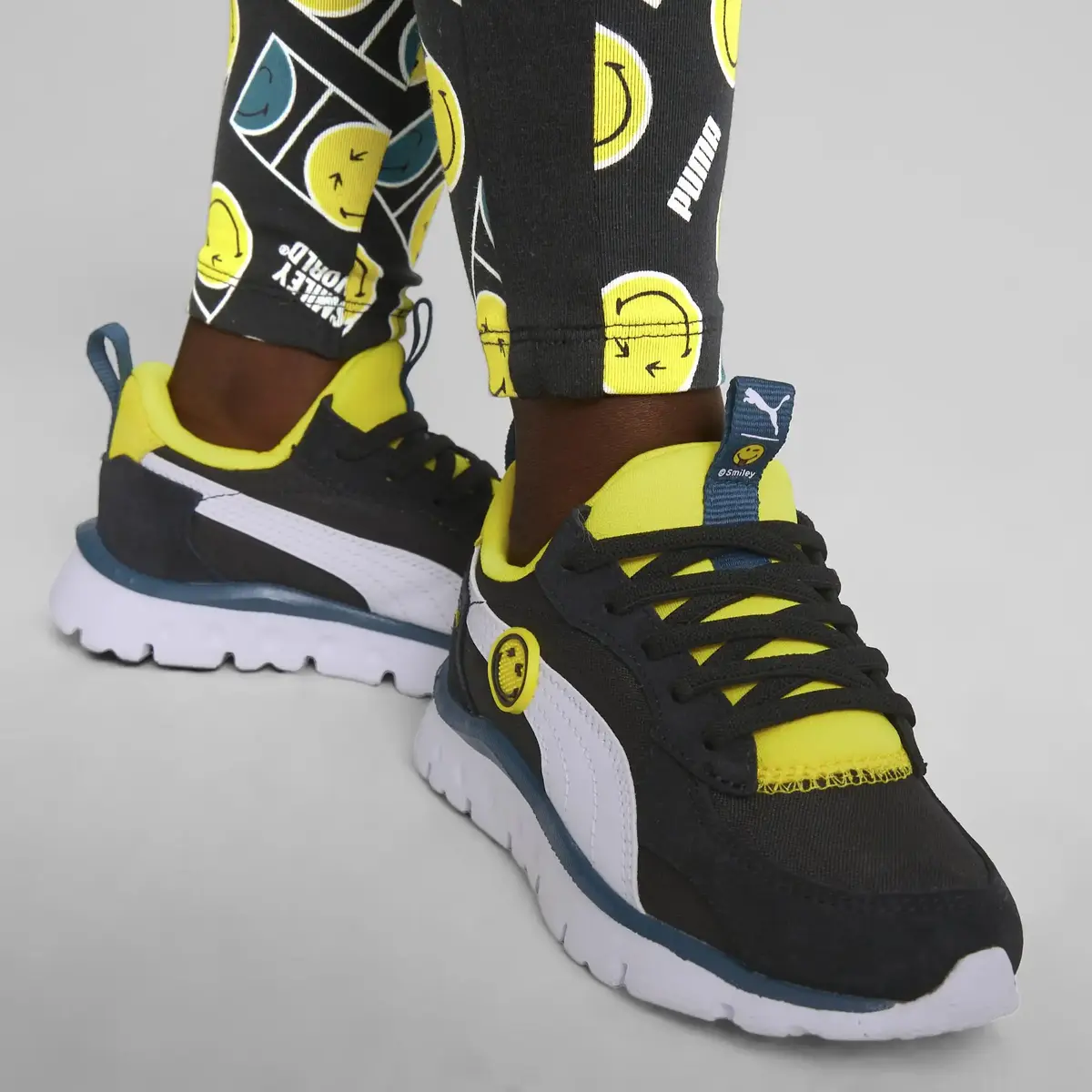 Puma Wr Flex Slip On Smıleyworld Ps Siyah Çocuk Çocuk Günlük Spor Ayakkabı