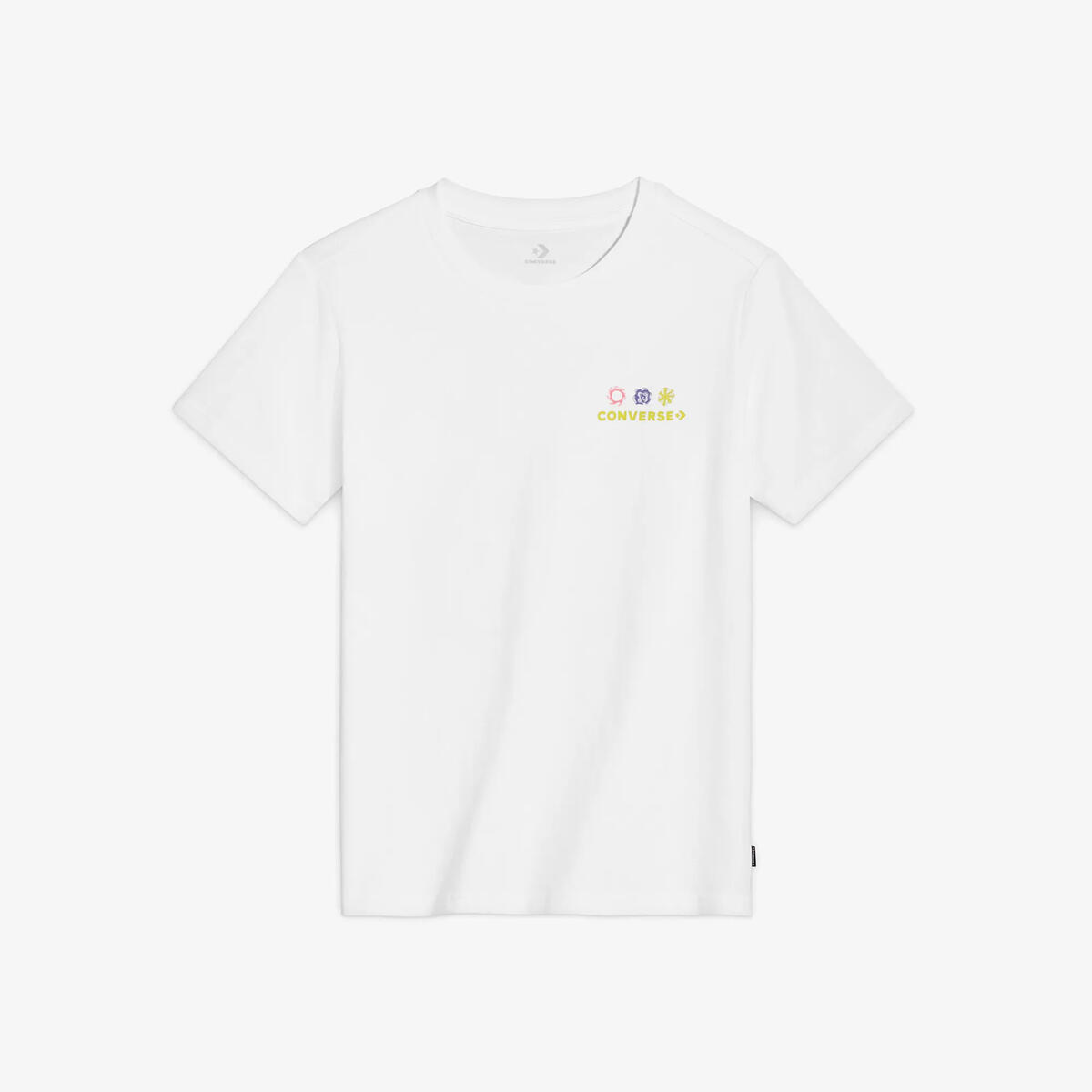 Converse SEA GRAPHIC TEE BLACK Beyaz Kadın T-Shirt