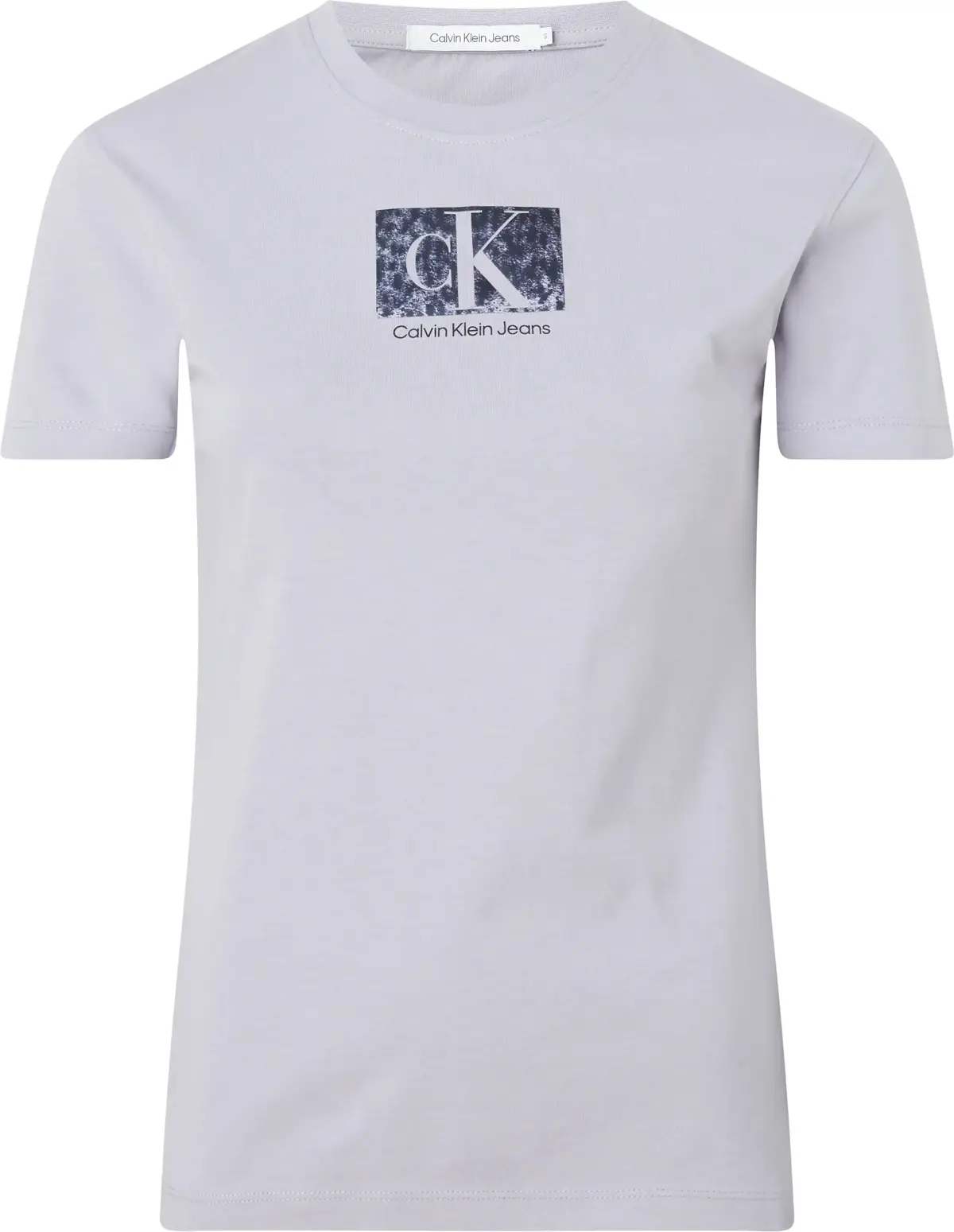 Calvin Klein PRINTED BOX SLIM TEE, PC1 Mor Kadın T-Shirt & Polo