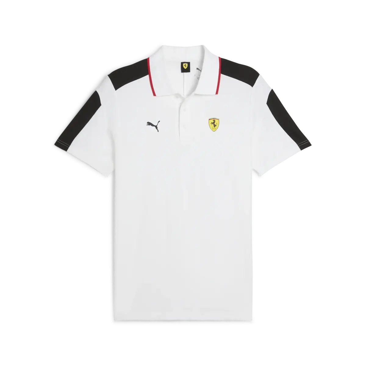 Puma Ferrari Race MT7 Polo Beyaz Erkek T-Shirt