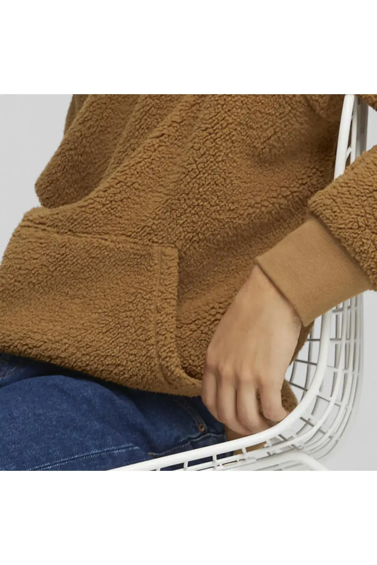 Puma Classics Sherpa Hoodie Camel Erkek Hoodie