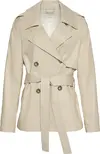 Calvin Klein MID LENGTH COTTON TRENCH Kadın Kahverengi  Trençkot