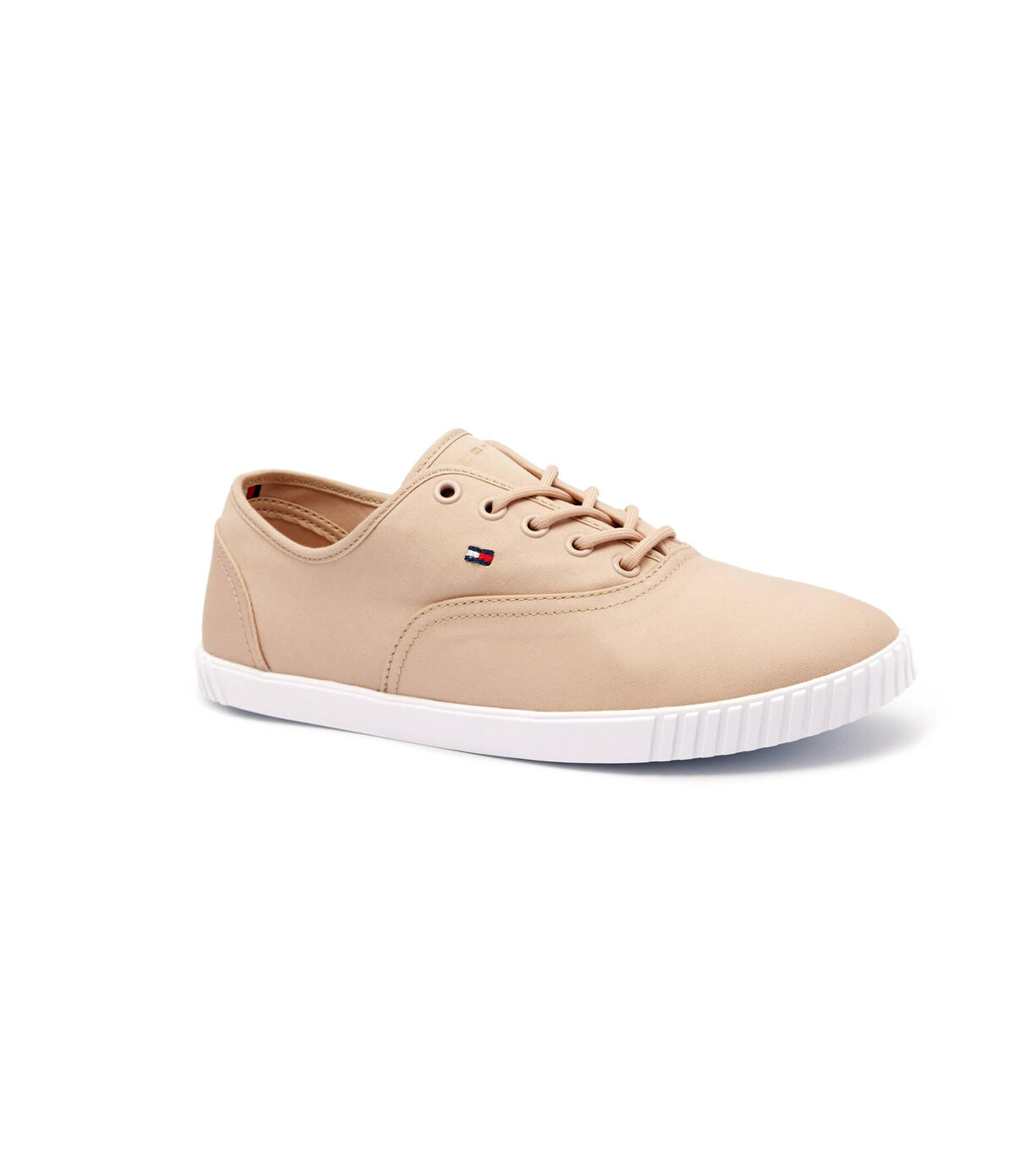 Tommy Hilfiger CANVAS LACE UP SNEAK Bej Kadın Sneaker