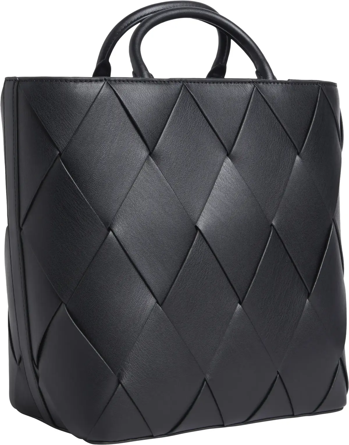 Calvin Klein CK WOVEN MEDIUM TOTE, BEH Siyah Kadın Çanta