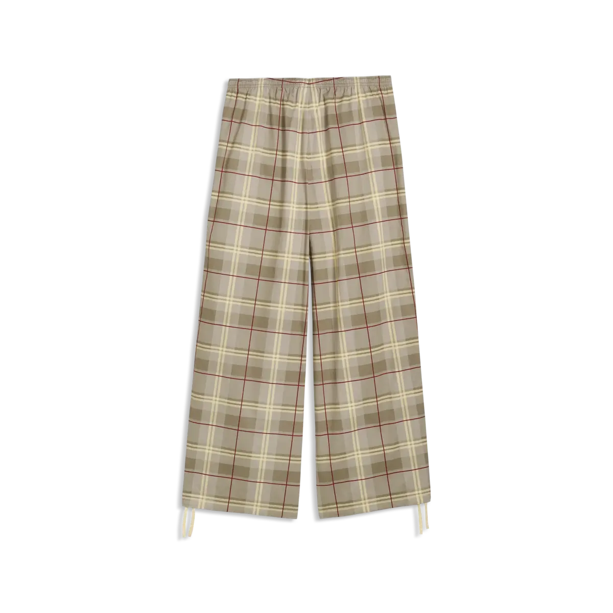 Puma T7 Tartan Woven Pants Bej Kadın Pantolon