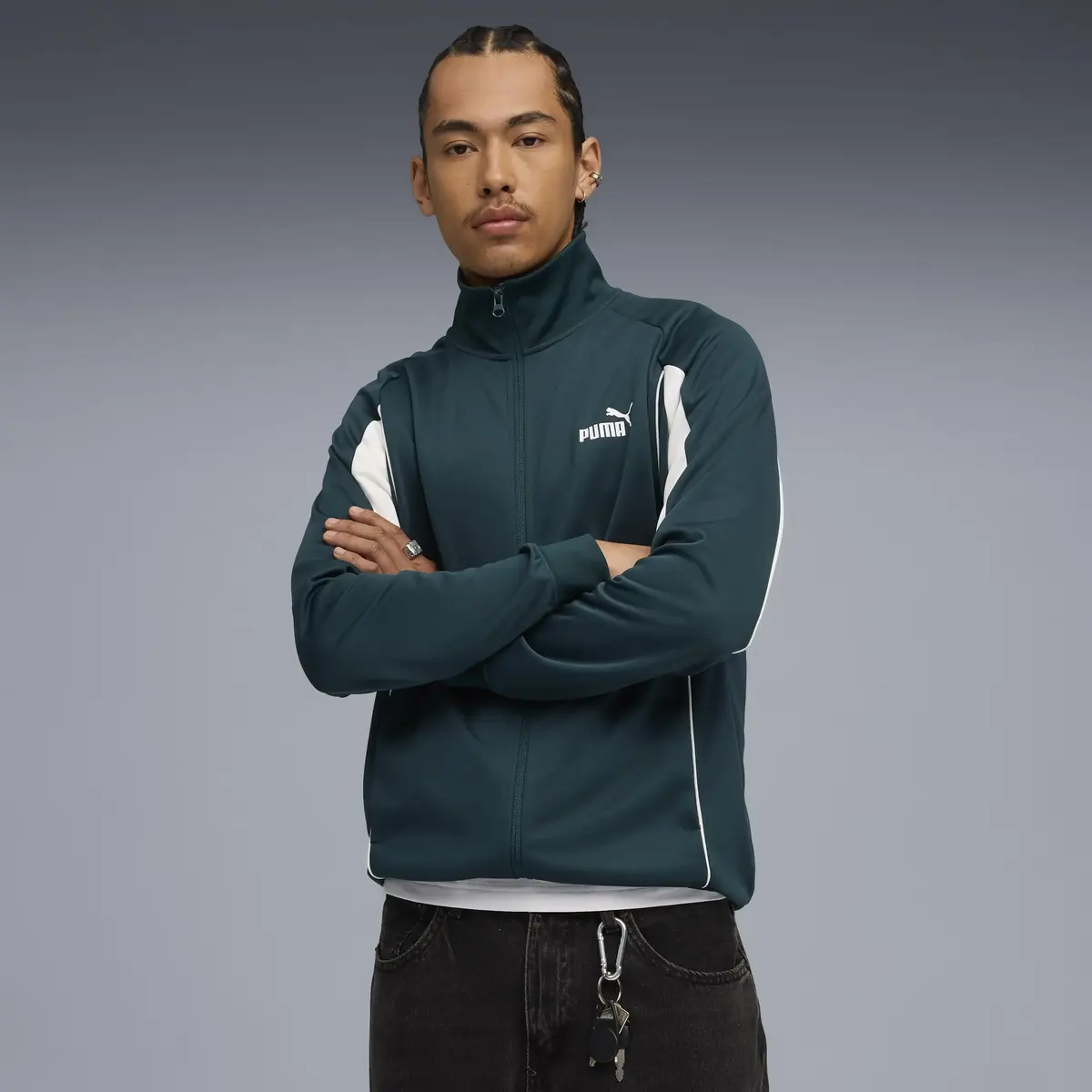 Puma PUMA SPORT Poly Track Jacket Yeşil Erkek Ceket