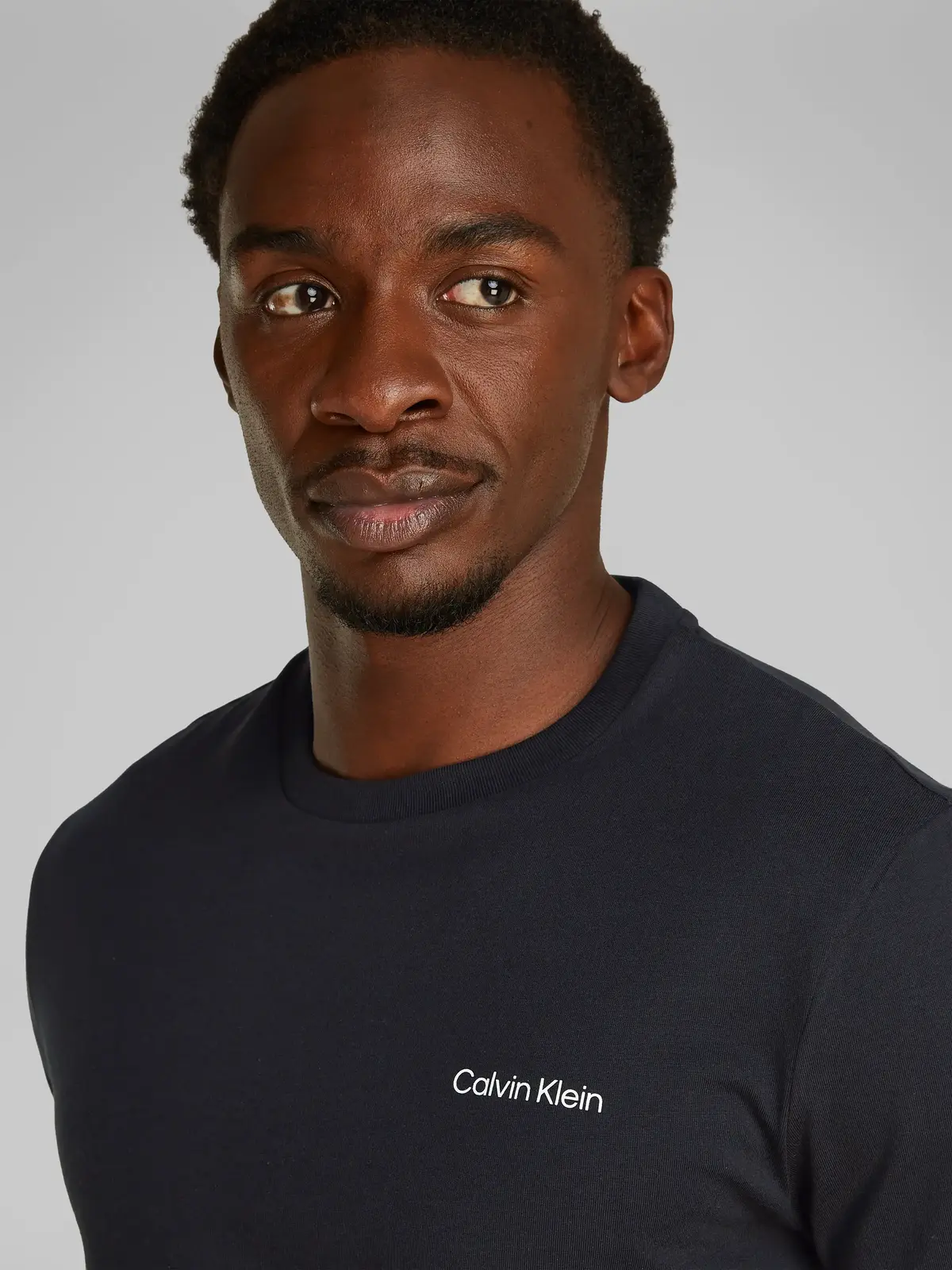 Calvin Klein CP-LINEAR BOX LOGO Siyah Erkek Tişört