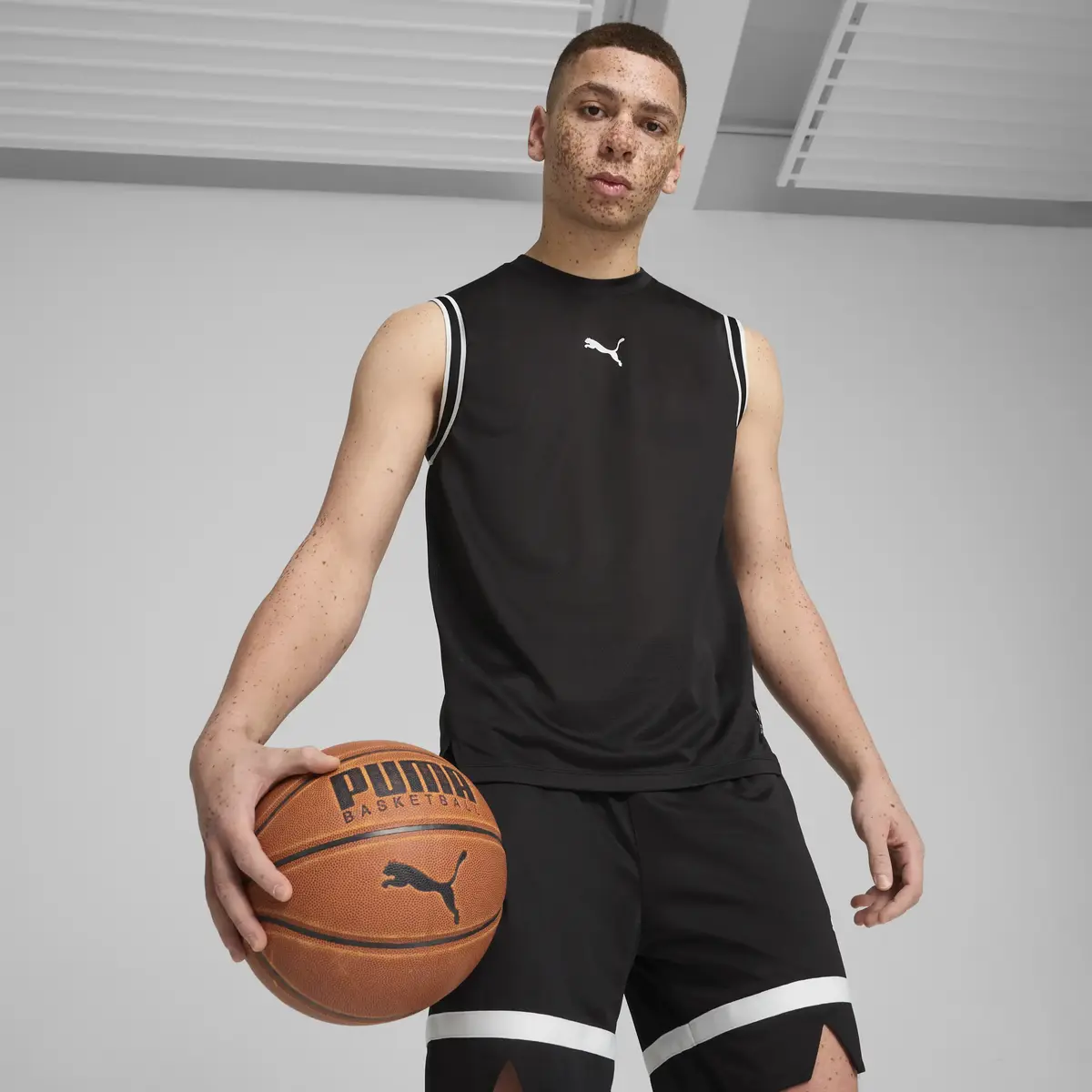 Puma Winning Shot Mesh Tank Siyah Erkek T-Shirt & Polo