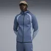 Puma EVOSTRIPE FZ Hoodie DK Mavi Erkek Fermuarlı Üst