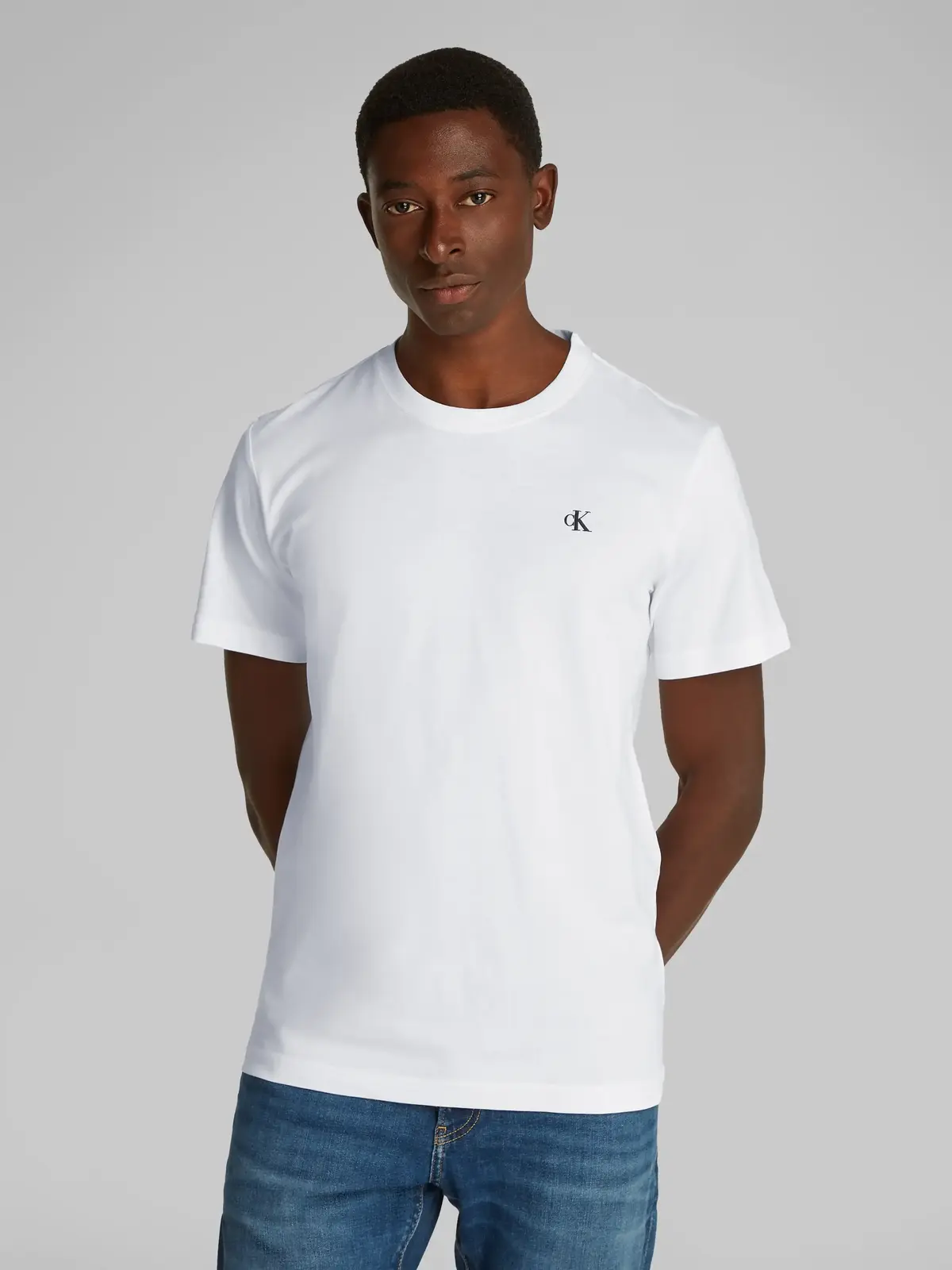 Calvin Klein TYPEFACE GRAPHIC TEE Beyaz Erkek Tişört
