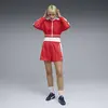 PUMA T7 Pique Cropped Jacket Kırmızı Kadın Sweatshirt