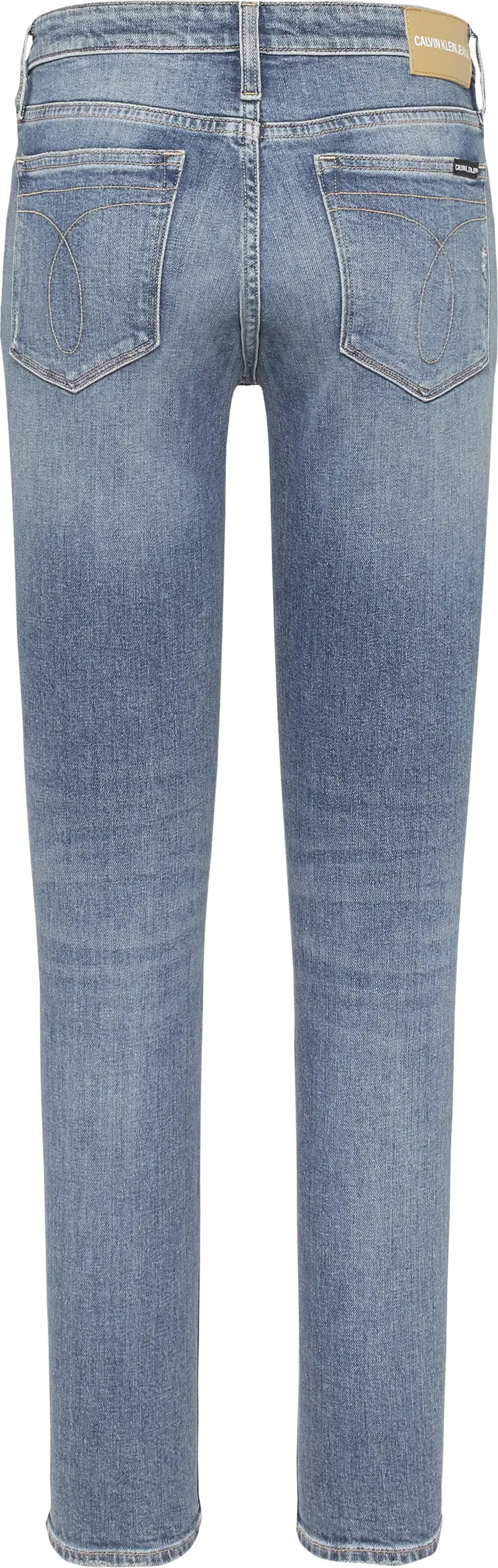 Calvin Klein CKJ 011 MID RISE SKI Kadın Mavi Kot Pantolon