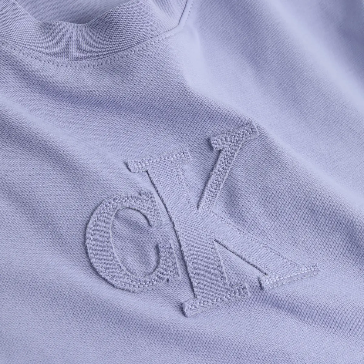 Calvin Klein CK APPLIQUE REGULAR, VFV Mavi Kadın T-Shirt & Polo
