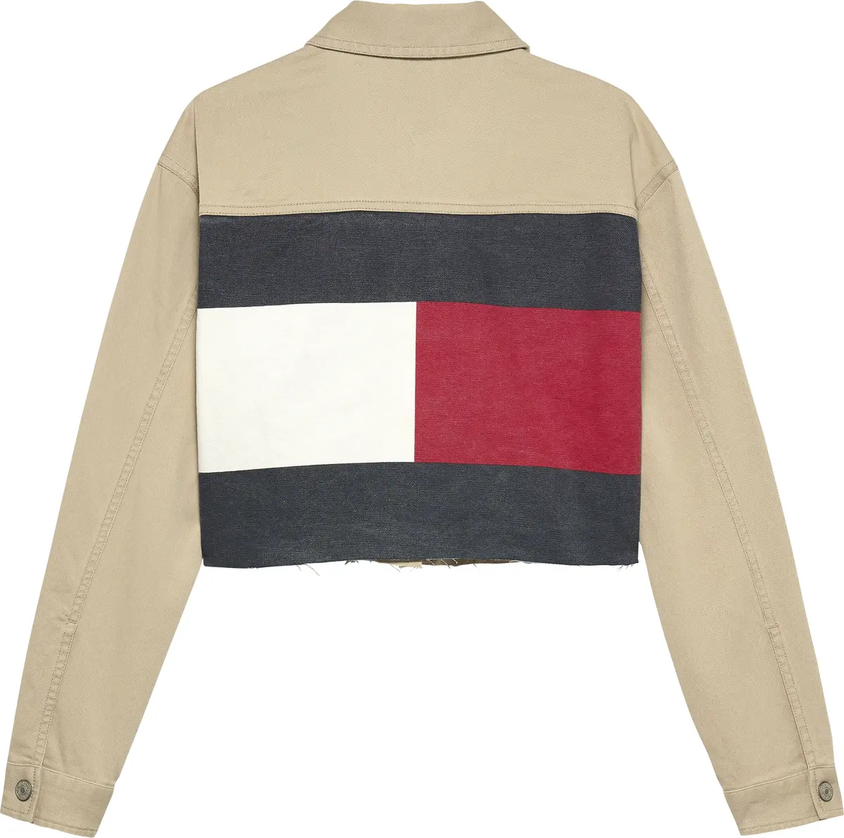 Tommy Hilfiger TJW FLAG TRUCKER JAC, RBV Bej Kadın Kot Ceket