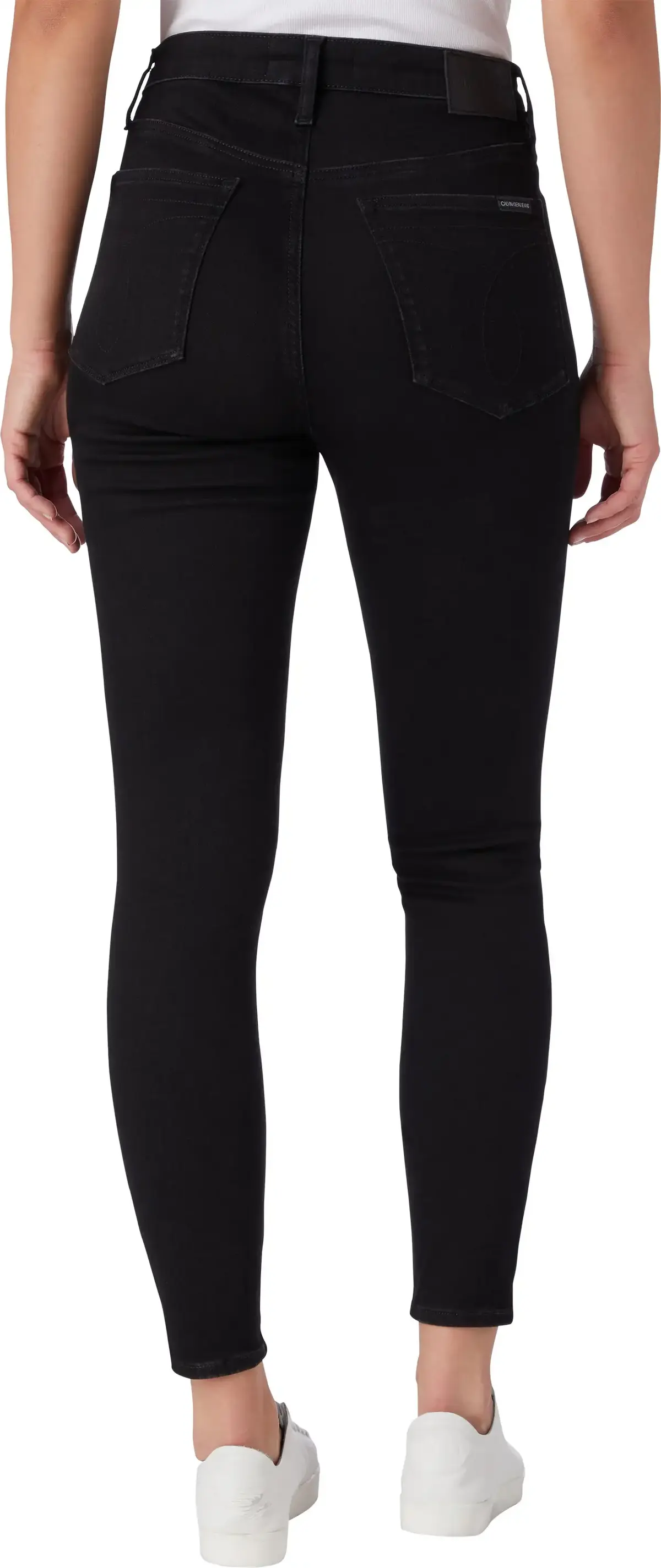 Calvin Klein HIGH RISE SUPER SKIN Kadın Antrasit Kot Pantolon