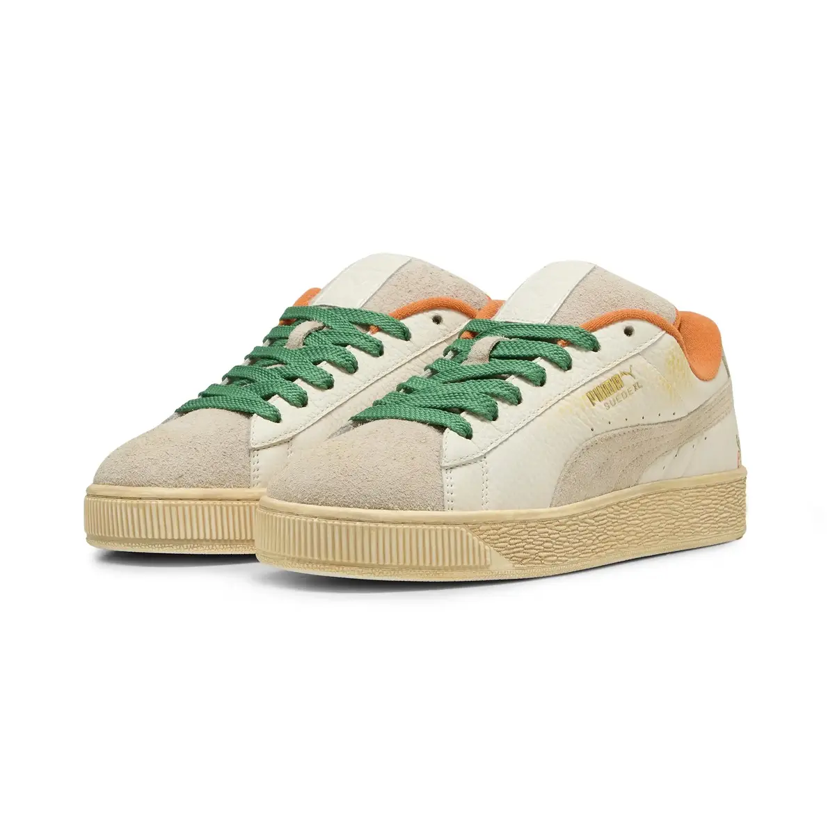 Puma Suede XL 2 CARROTS Kırık Beyaz Erkek Günlük Spor Ayakkabı