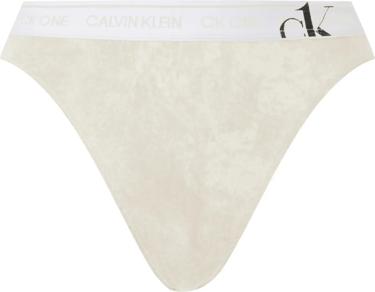 Calvin Klein HIGH LEG TANGA Kadın Krem Tanga